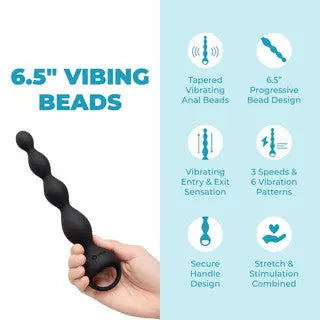 6.5 Inch Vibing Beads – Perles anales vibrantes