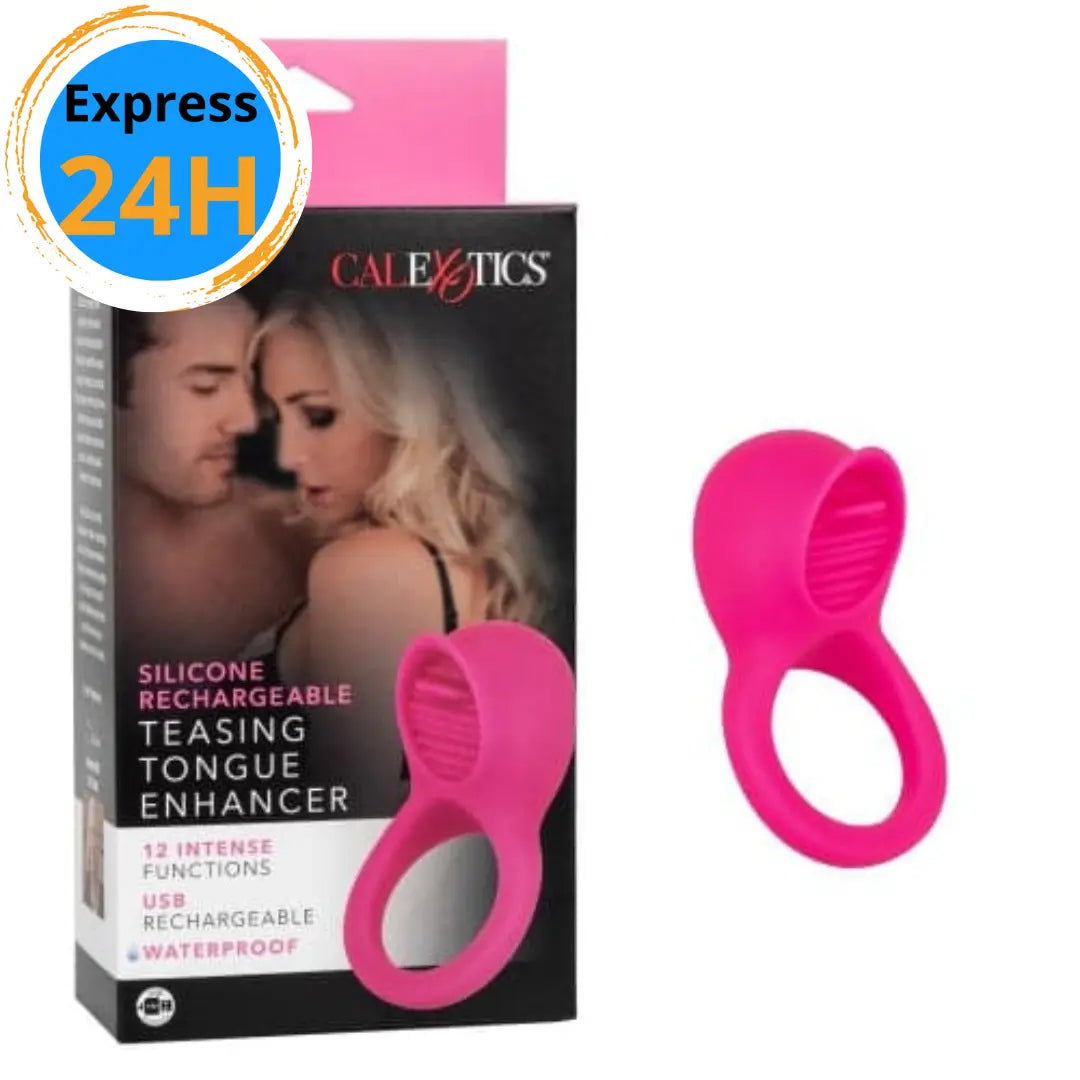 Amplificateur en Silicone Rechargeable à Langue de Taquinerie calexotics