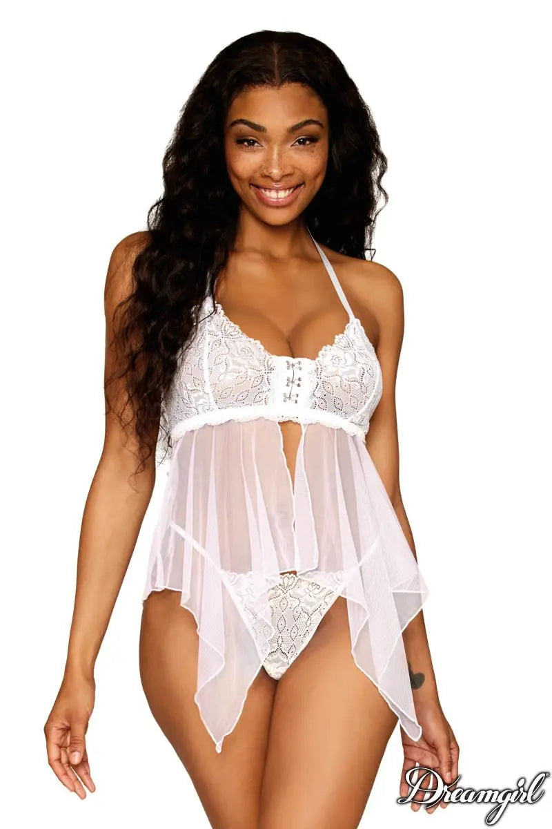 Babydoll en mesh Dreamgirl