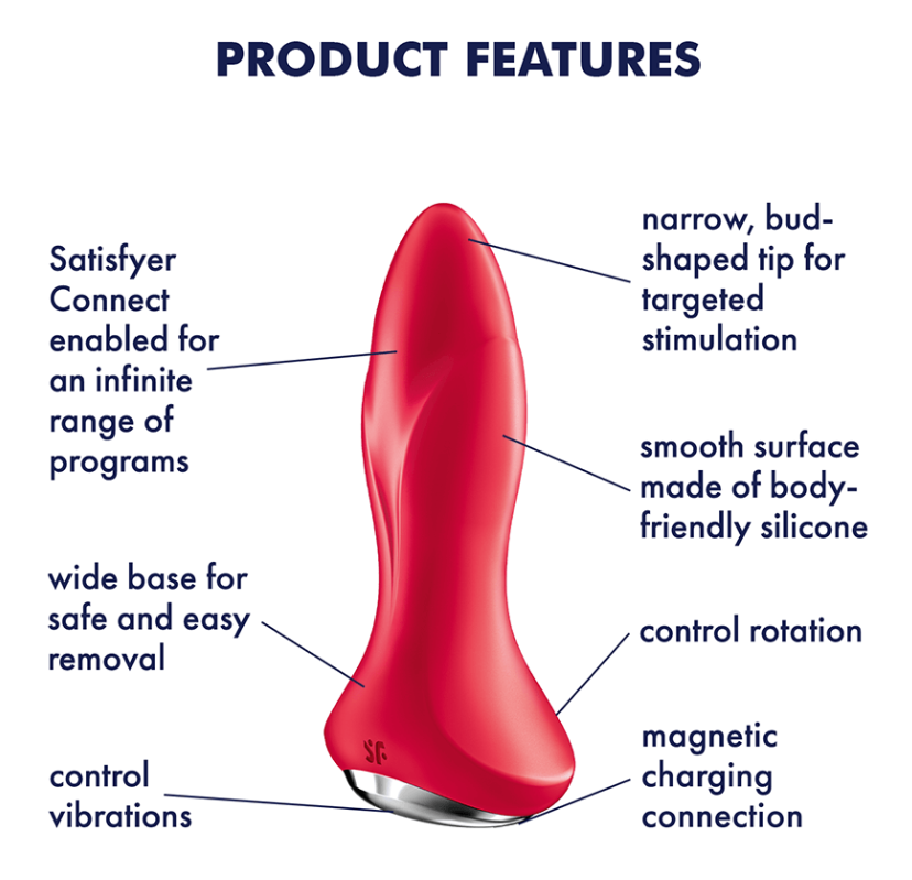 Bouchon rotatif 1+ - Rouge satisfyer