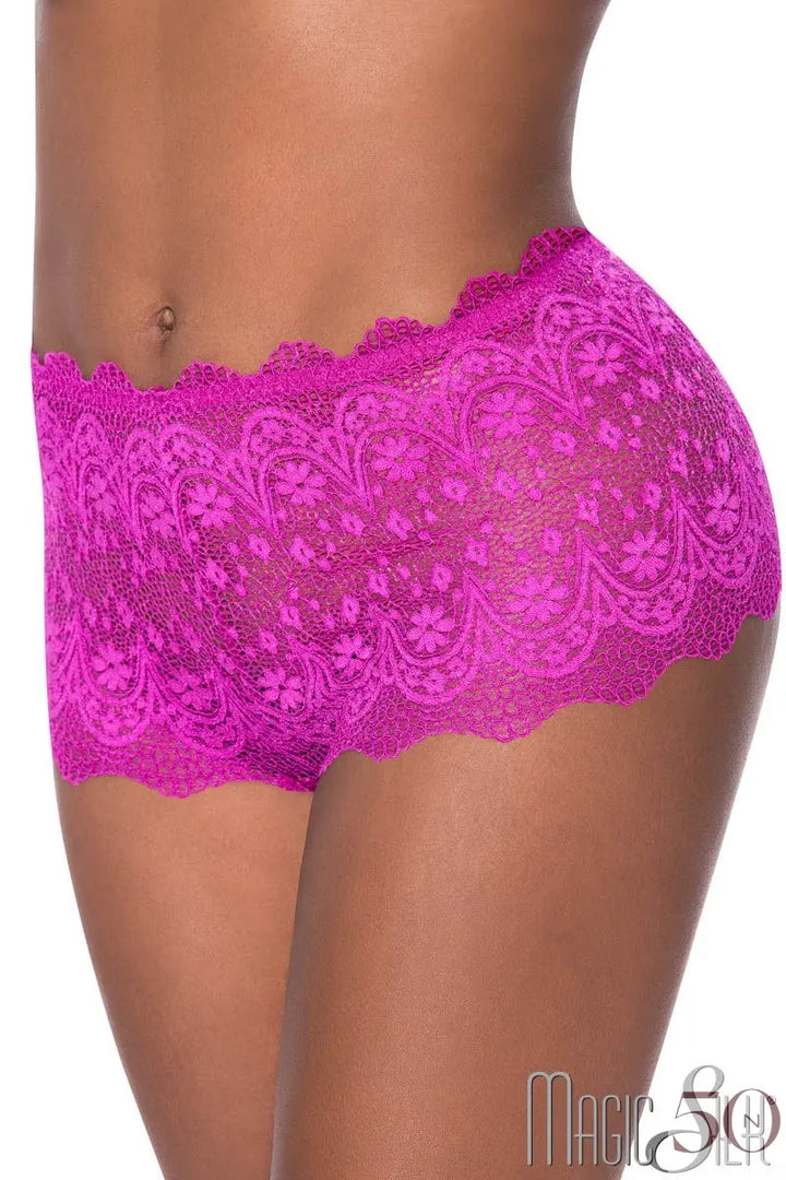 Boyshort à taille haute à la fourche ouverte Magic Silk