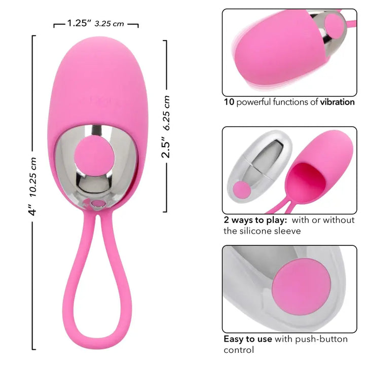 Bullet avec Manchon de Silicone Amovible - Rose calexotics