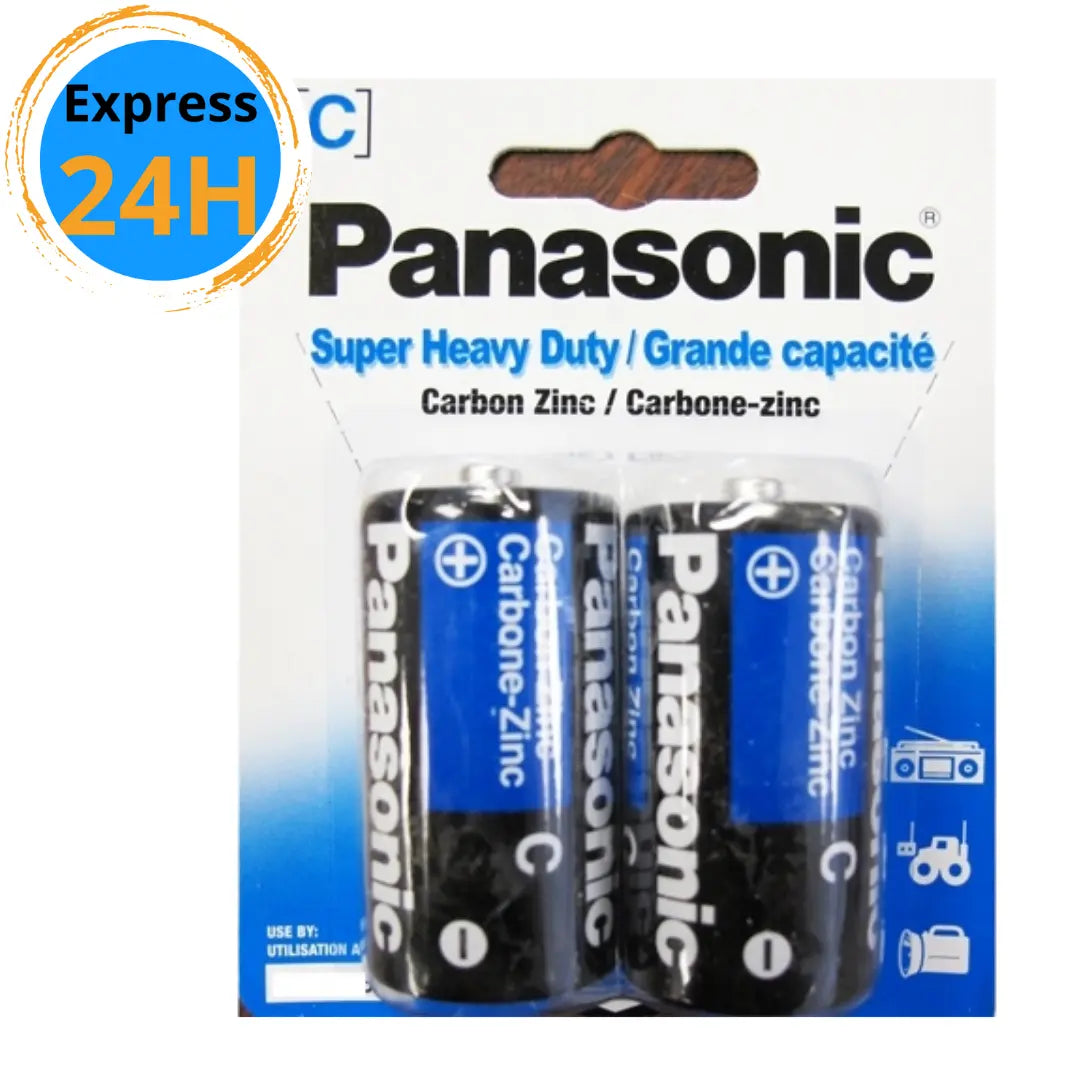 `C` Batteries HD - 2 unités Panasonic