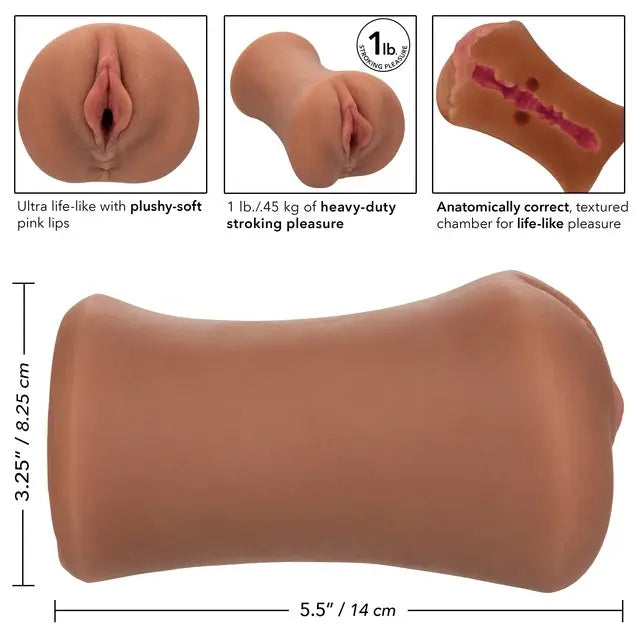Caresse la chatte serrée - Brun calexotics