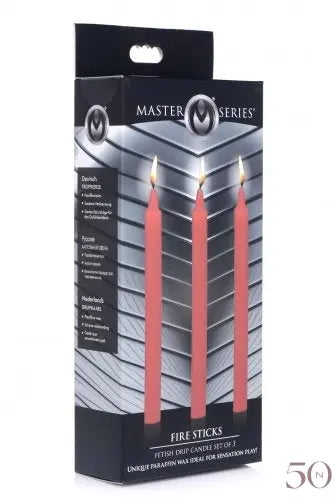 Chandelle paquet de 3 - Rouge Master Series