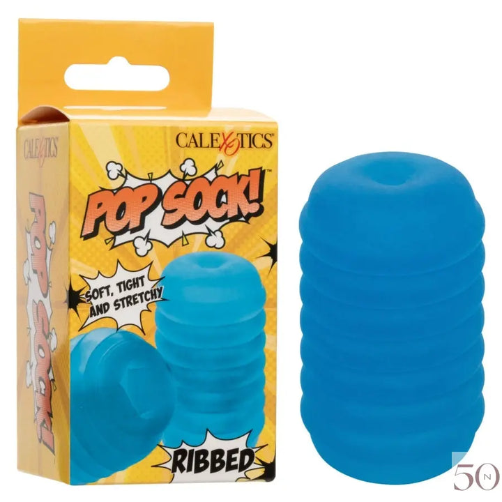 Chaussette élastique - Masturbateur Texturé - Bleu calexotics