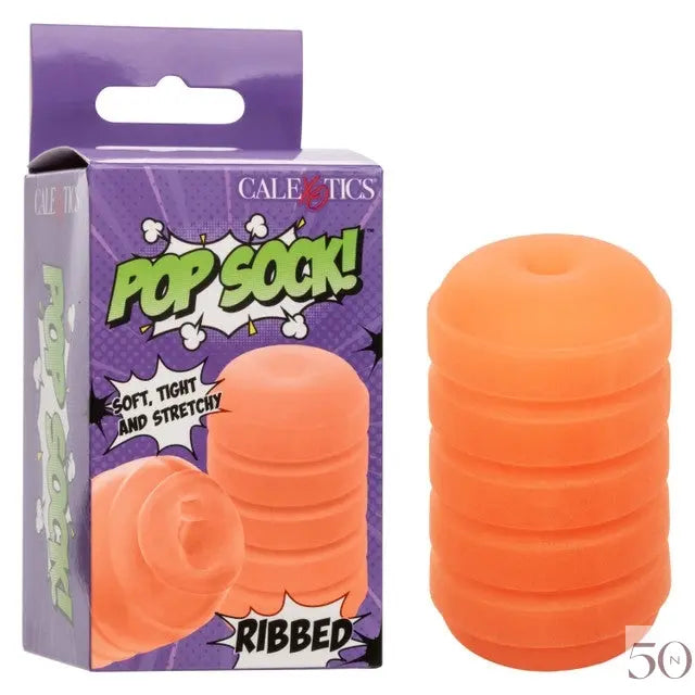 Chaussette élastique - Masturbateur Texturé - Orange calexotics