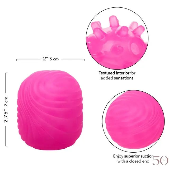 Chaussette élastique - Masturbateur Texturé - Rose calexotics