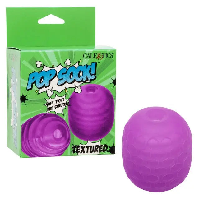 Chaussette élastique - Masturbateur Texturé - Violet calexotics