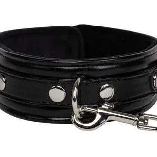 Collier en PU Nacré & Laisse en Chaîne