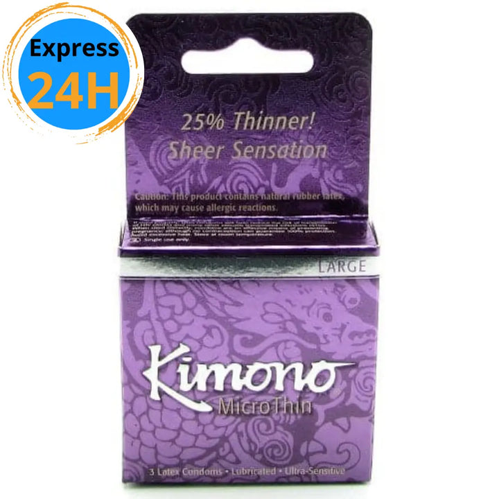 Condoms Minces Large - Boite de 3 Kimono