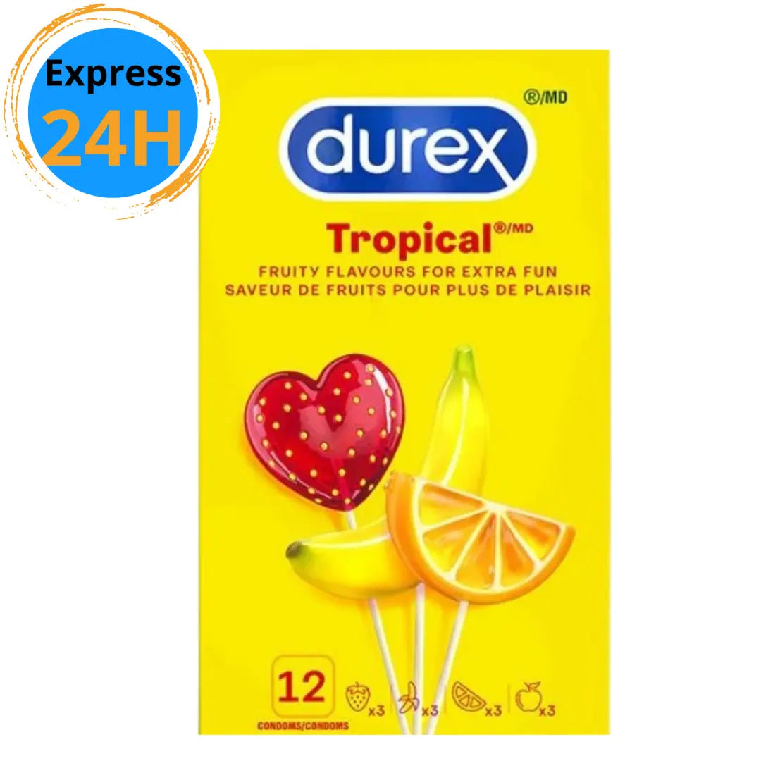 Condoms Tropical lubrifié - Boite de 12 durex