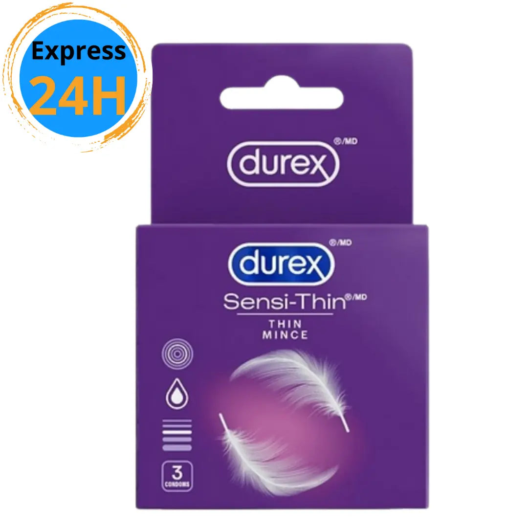 Condoms Ultra-Fin Lubrifié - Boite de 3 durex