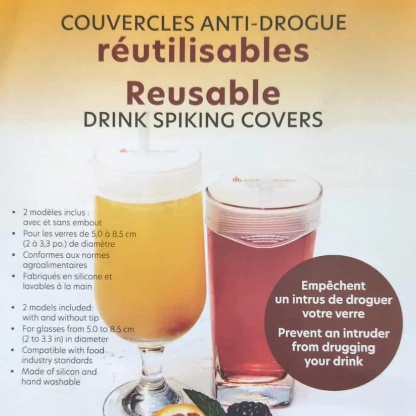 Couvre-verre anti drogue réutilisable