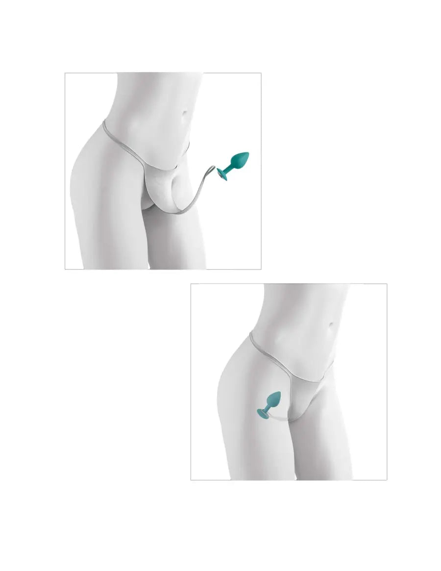 Culotte Sans Entrejambe avec Gemme Secrète - Turquoise Pipedream