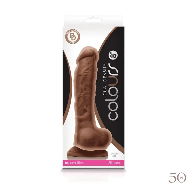 Dildo 8'' - Brun Colours Pleasures
