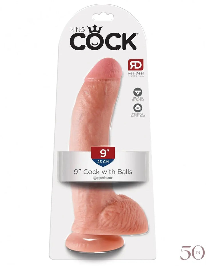 Dildo avec couilles 9'' - King Cock King Cock