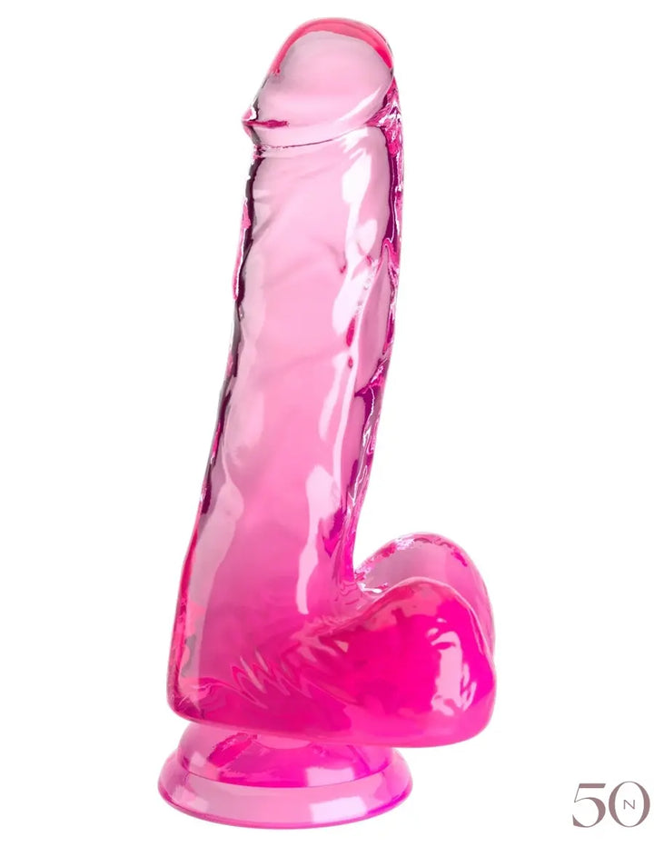 Dildo de couleur 6" avec testicules King Cock