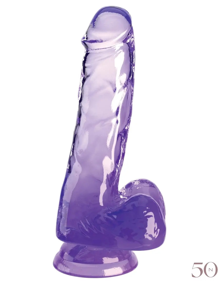 Dildo de couleur 6" avec testicules King Cock