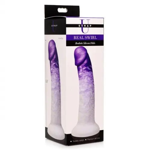 Dildo en Silicone Réaliste à Spirales strap u
