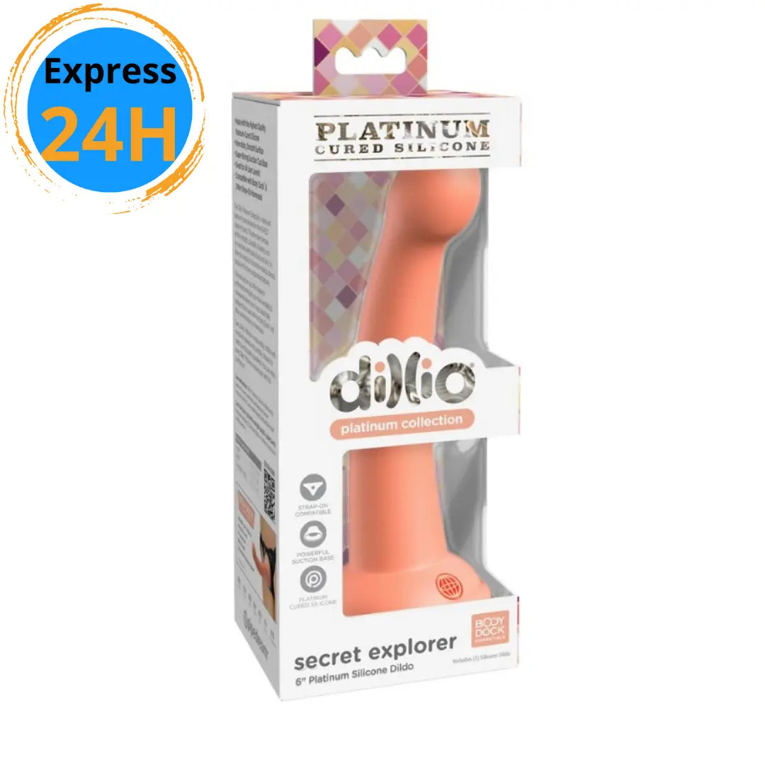 Dillio Platinum Secret Explorer 6 pouce Pipedream