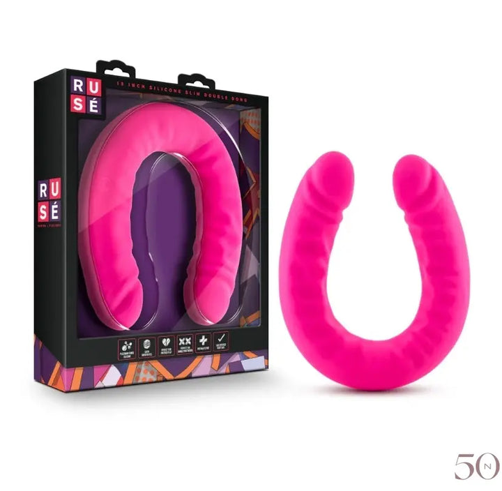 Double dildo 18" Blush