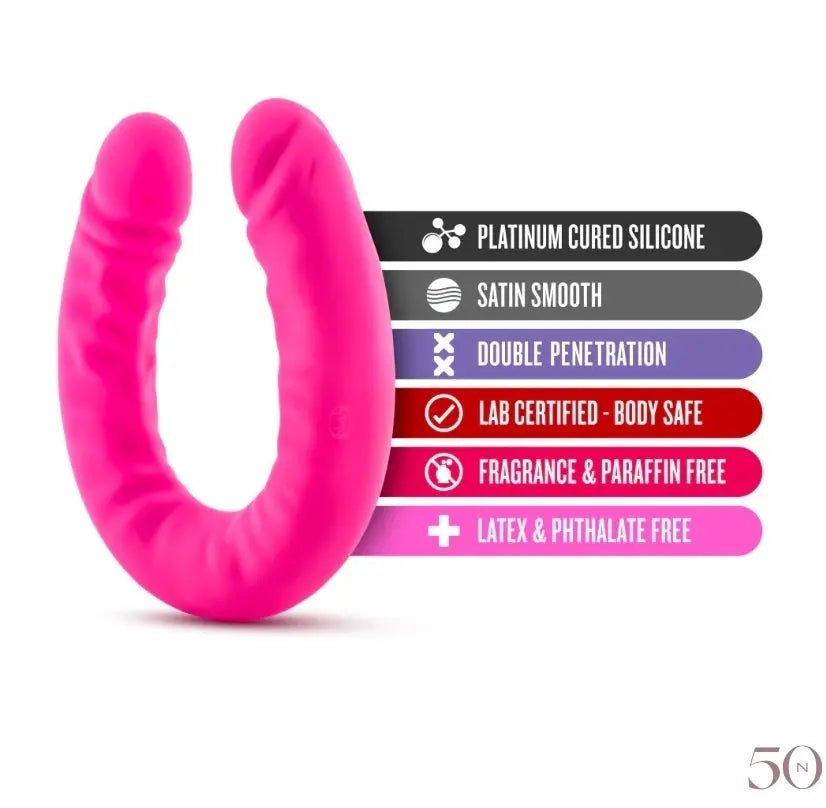 Double dildo 18" Blush