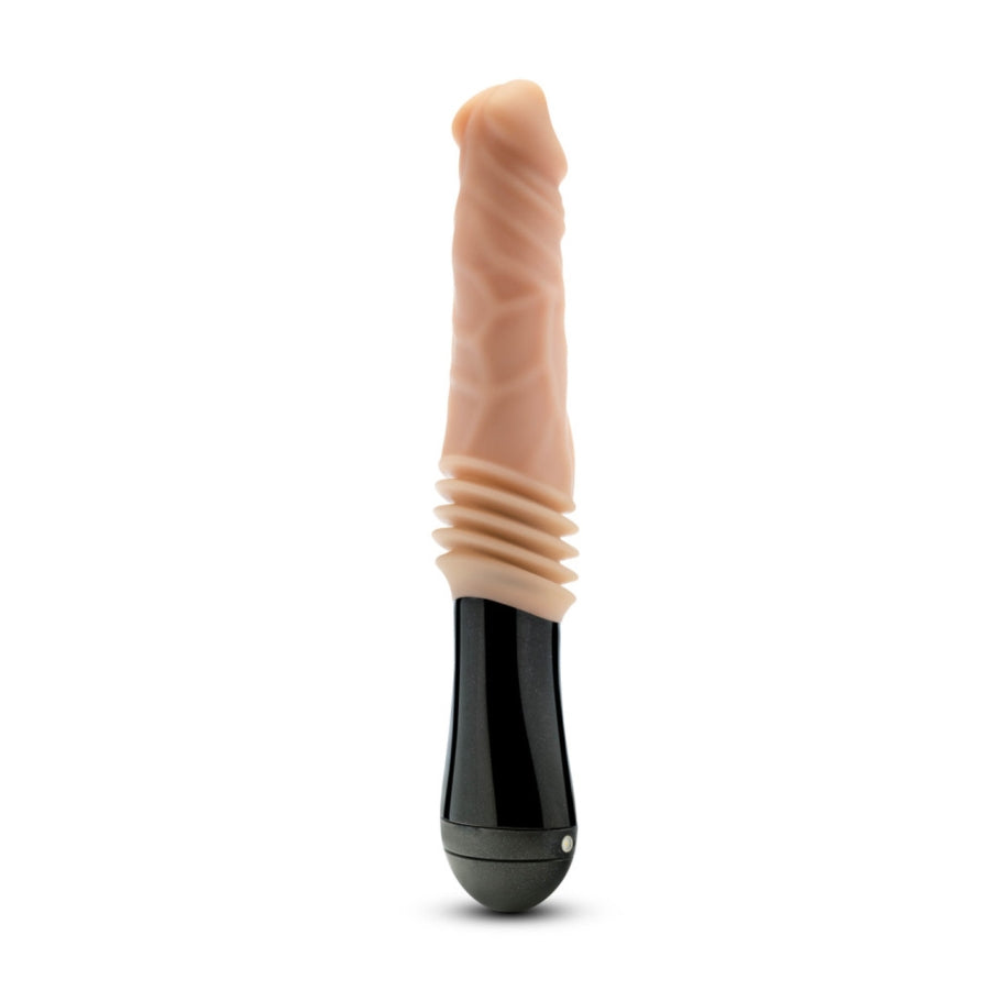 Dr. Knight - Dildo Vibrant, Pénétrant et Rotatif - Beige Dr. Skin