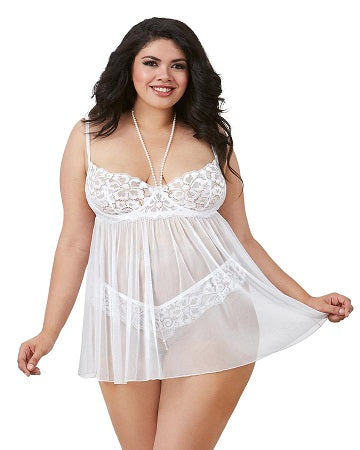 Babydoll avec menottes en perles