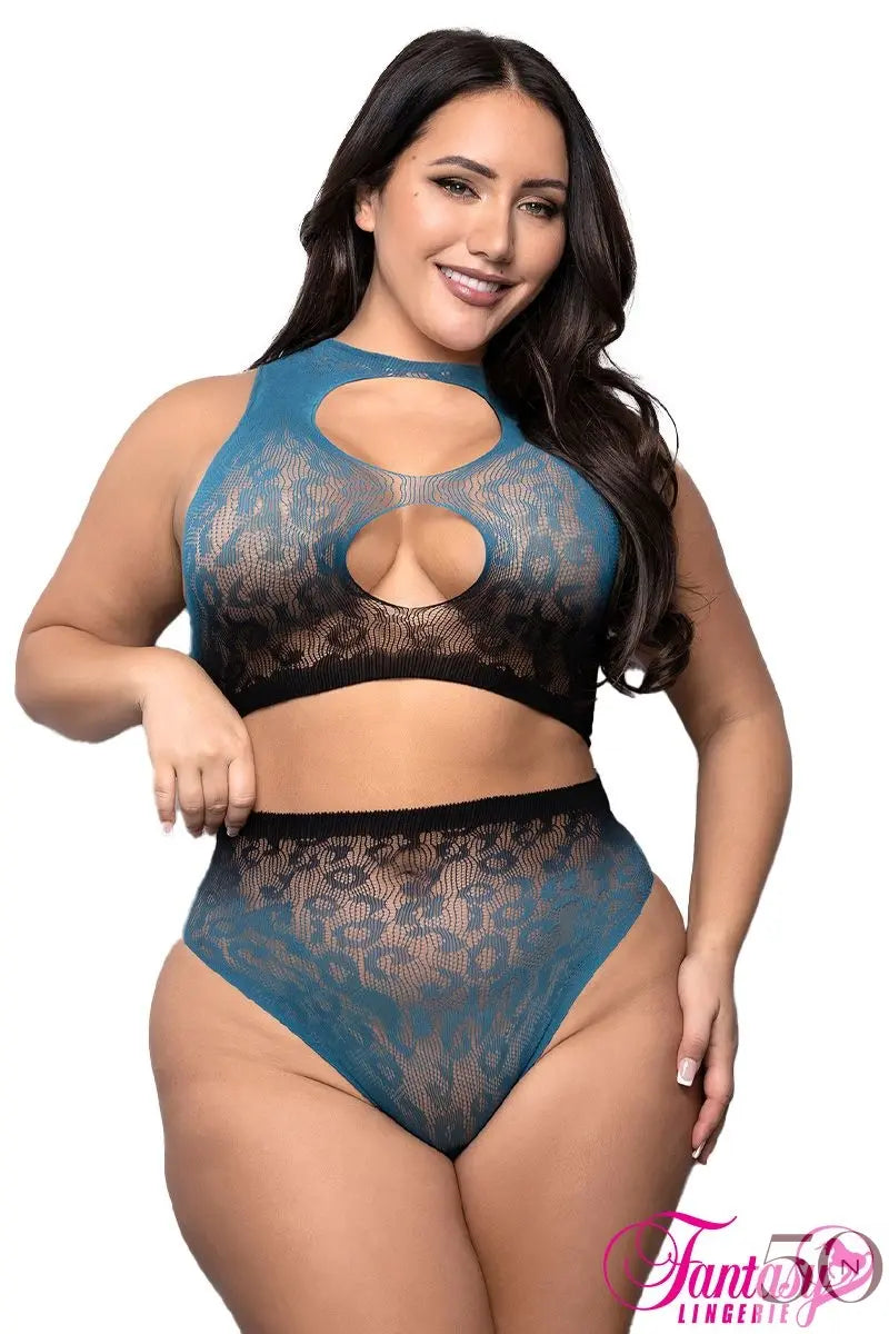 Ensemble 2 pièces imprimé léopard Fantasy