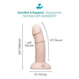 Ensemble Strap-On Réaliste Vibrant avec Harnais