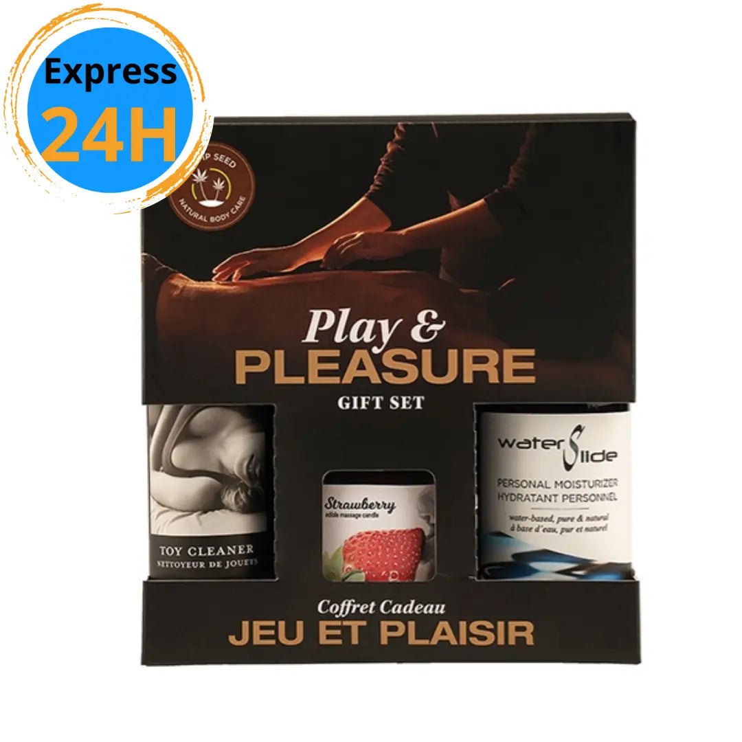 Ensemble cadeau Jouez & Plaisir - Fraise Earthly body