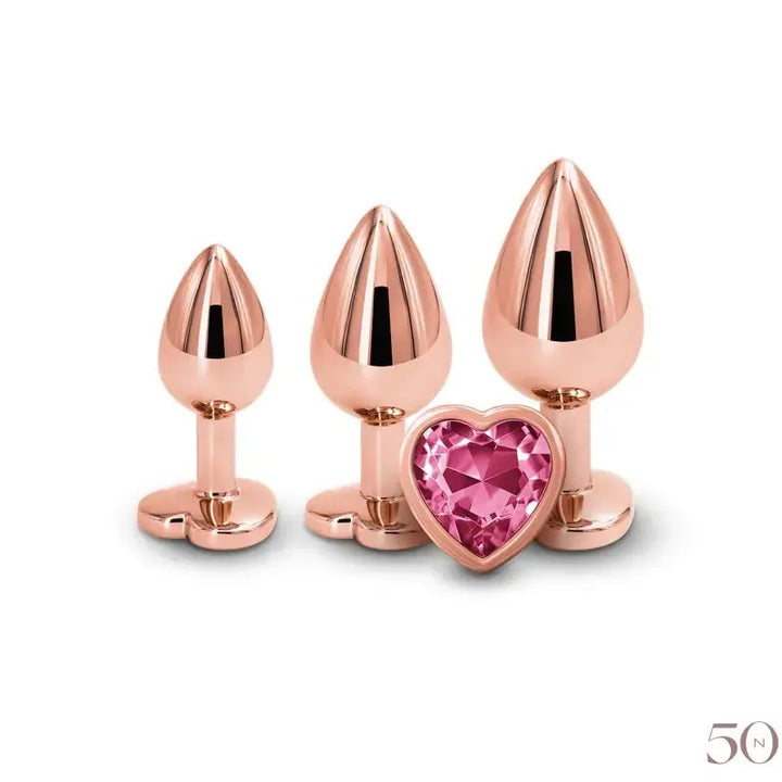 Ensemble d'entrainement Anal - avec bijoux en cœur rear assets