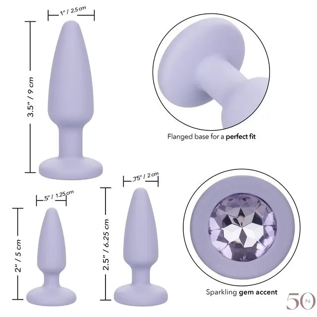 Ensemble de Plug Anal en cristal calexotics
