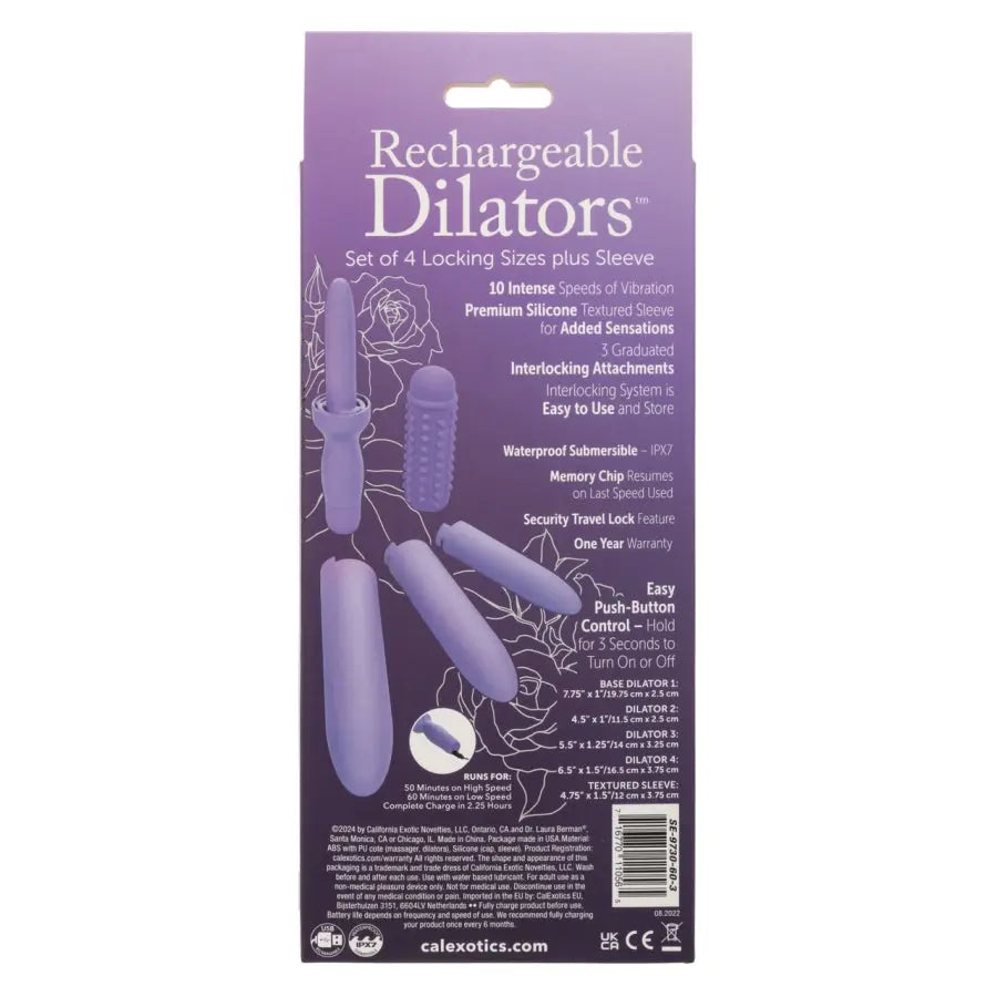 Ensemble de dilatateurs rechargeables