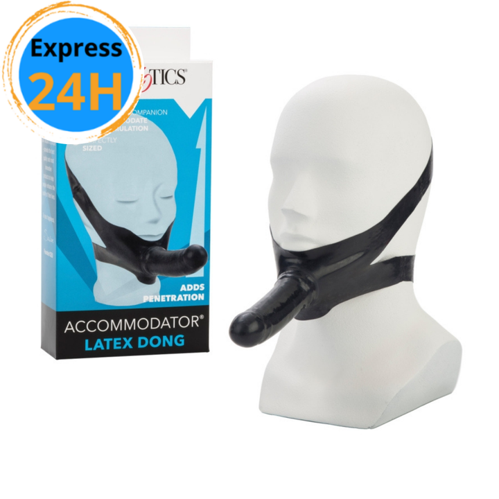 L'Accommodateur Original Gode en Latex - Noir