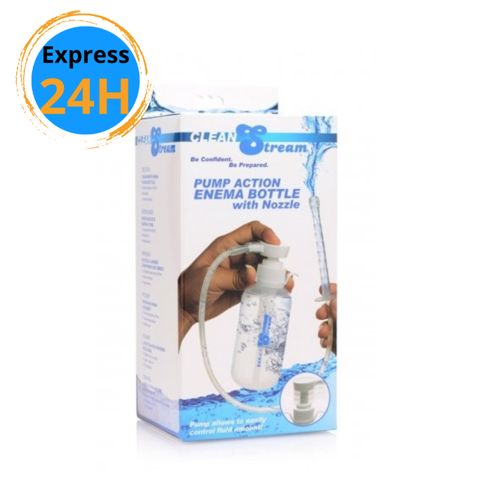 Clean Stream Pump Enema Bottle with Tip