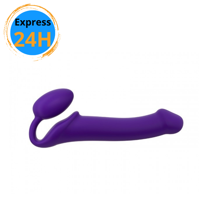 Strap-On réaliste flexible violet - Large