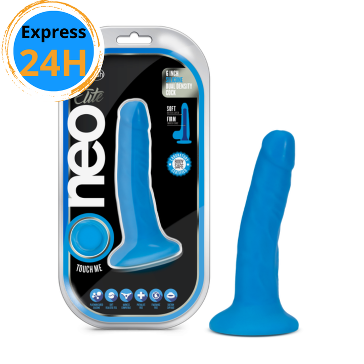 Gode en Silicone de 6 pouces - Bleu