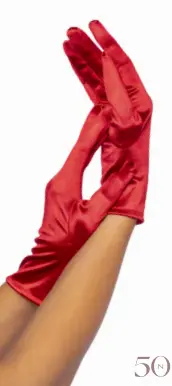 Gants en satin leg avenues