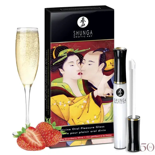 Gloss Plaisir Oral Divin - Vin Pétillant à la Fraise Shunga
