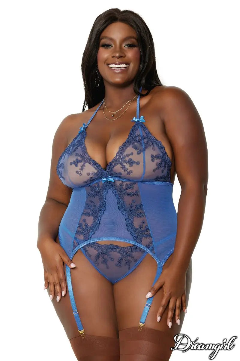 Guêpière en mesh transparente Dreamgirl