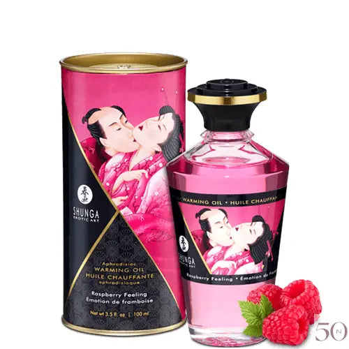 Huile de Massage Chauffante Shunga