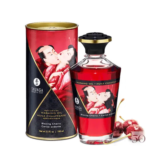 Huile de Massage Chauffante Shunga