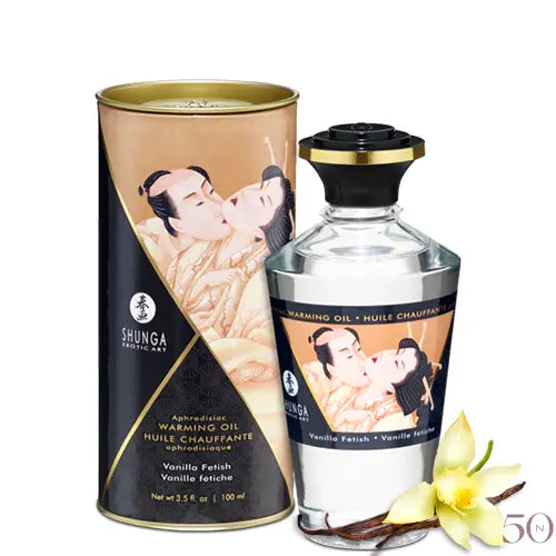Huile de Massage Chauffante Shunga