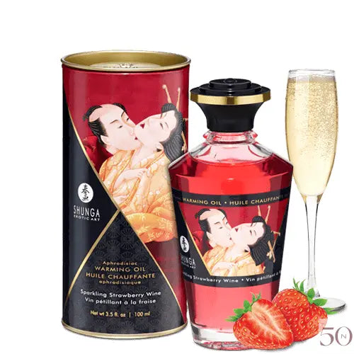 Huile de Massage Chauffante Shunga