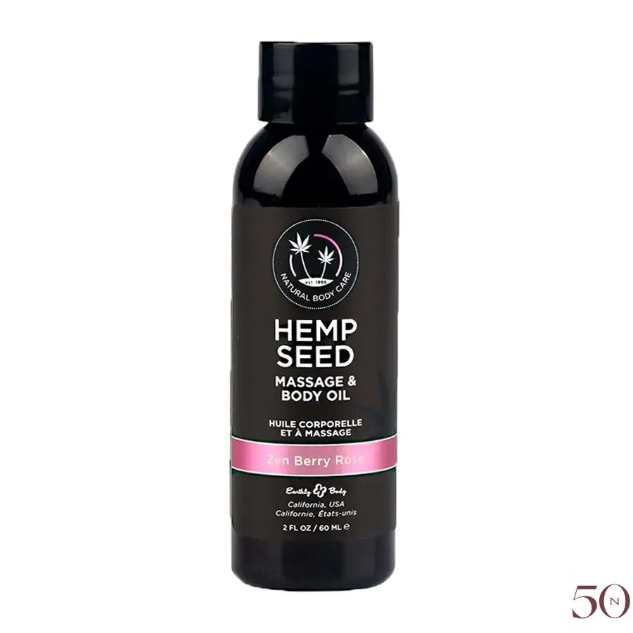 Huile de massage Hemp Seed 2oz. Earthly Body