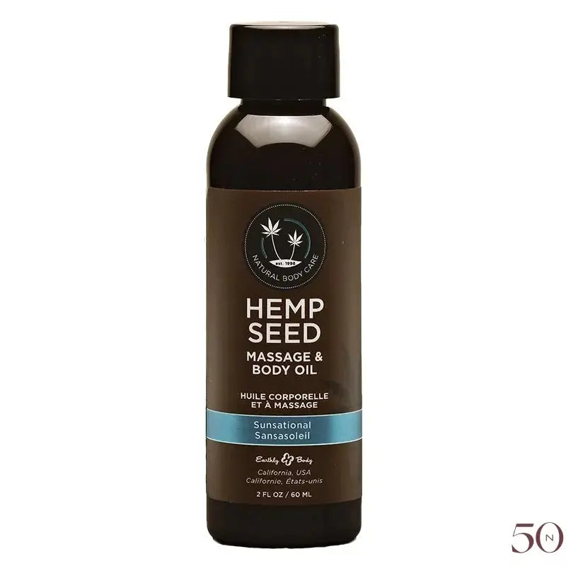 Huile de massage Hemp Seed 2oz. Earthly Body