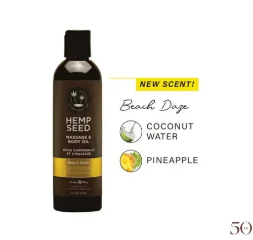 Huile de massage Hemp Seed 2oz. Earthly Body