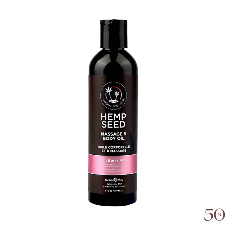Huile de massage Hemp Seed  8oz Earthly Body